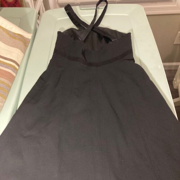 Escada Couture Black Cocktail Dress Wool XS Size 2 - Picture 2 of 5